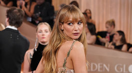 Herečka Jennifer Lawrence a jej úprava na cenách Zlatý glóbus. 