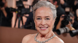 Herečka Kathy Bates (77) a jej úprava na cenách Zlatý glóbus. 