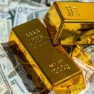 zlato doláre tehlička zlatá