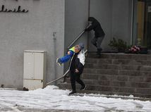 Bratislava, poľadovica, zima, sneh