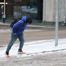 Bratislava, poľadovica, zima, sneh