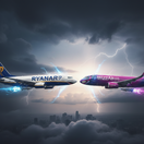 lietadlá, súboj, Ryanair, Wizz Air, cestovanie, doprava