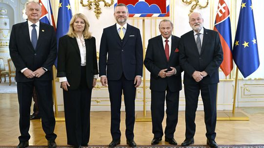 SR prezident Pellegrini novoročný obed prezidenti BAX