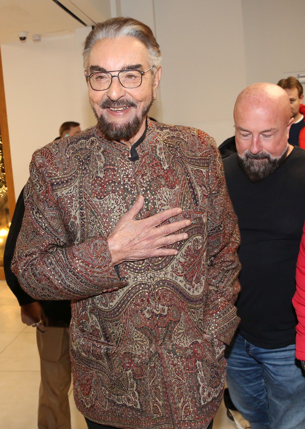 Herec Kabir Bedi počas svojej ostatnej návštevy...