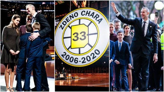 Výnimočný večer pre legendárneho Slováka. Hokejový Boston si vo veľkolepom štýle uctil Zdena Cháru
