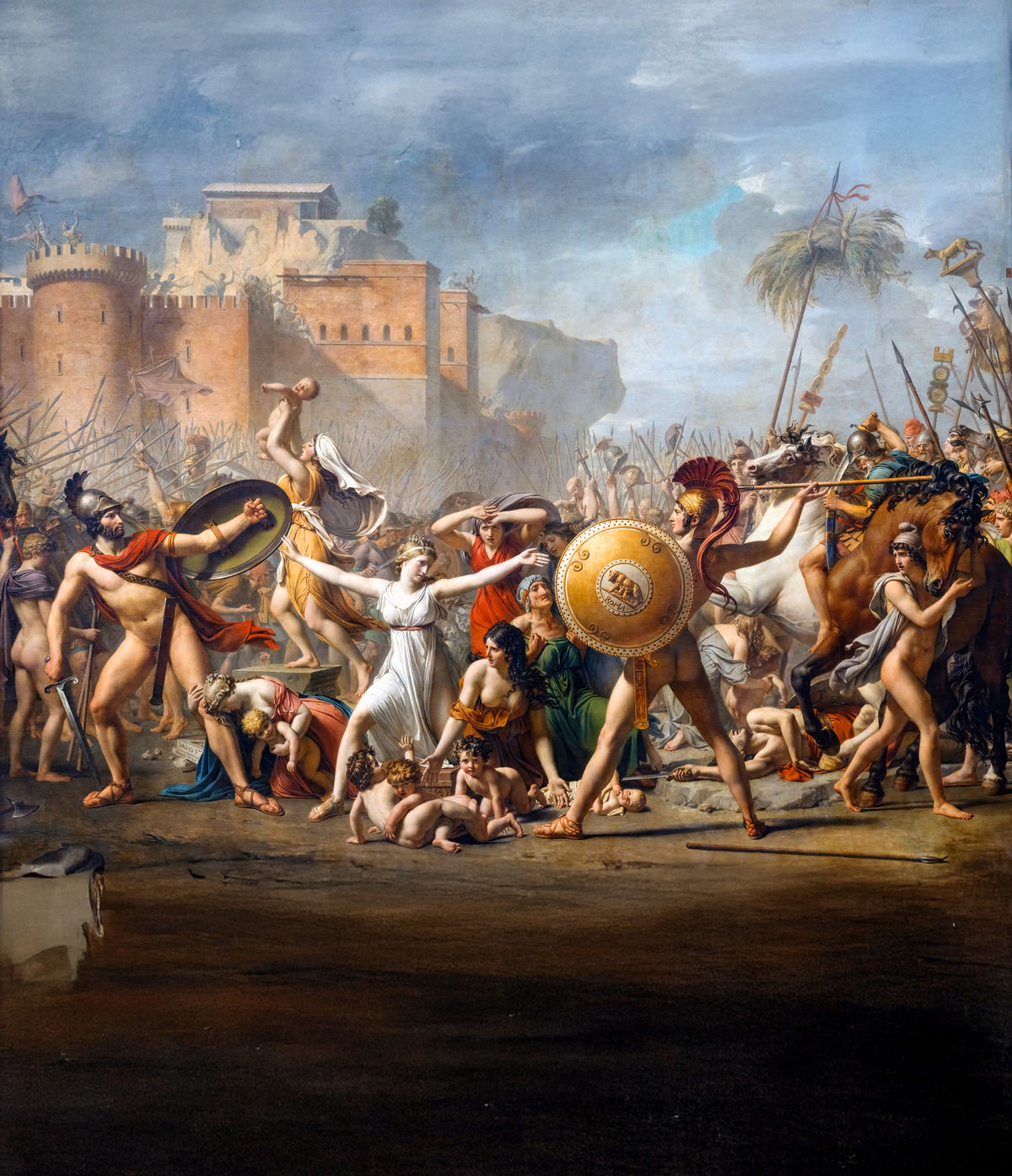 Sabinky zastavujú boj medzi Rimanmi a Sabinmi