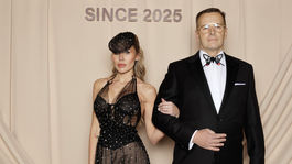 Politik Boris Kollár a jeho partnerka Laura Vizváryová. 