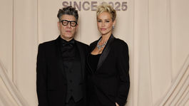 Slovenská topmodelka Adriana Sklenaříková prišla s partnerom Marcom Lavoineom. 