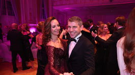 Hostia na tanečnom parkete počas XXII. ročníka Prešporského bálu. 