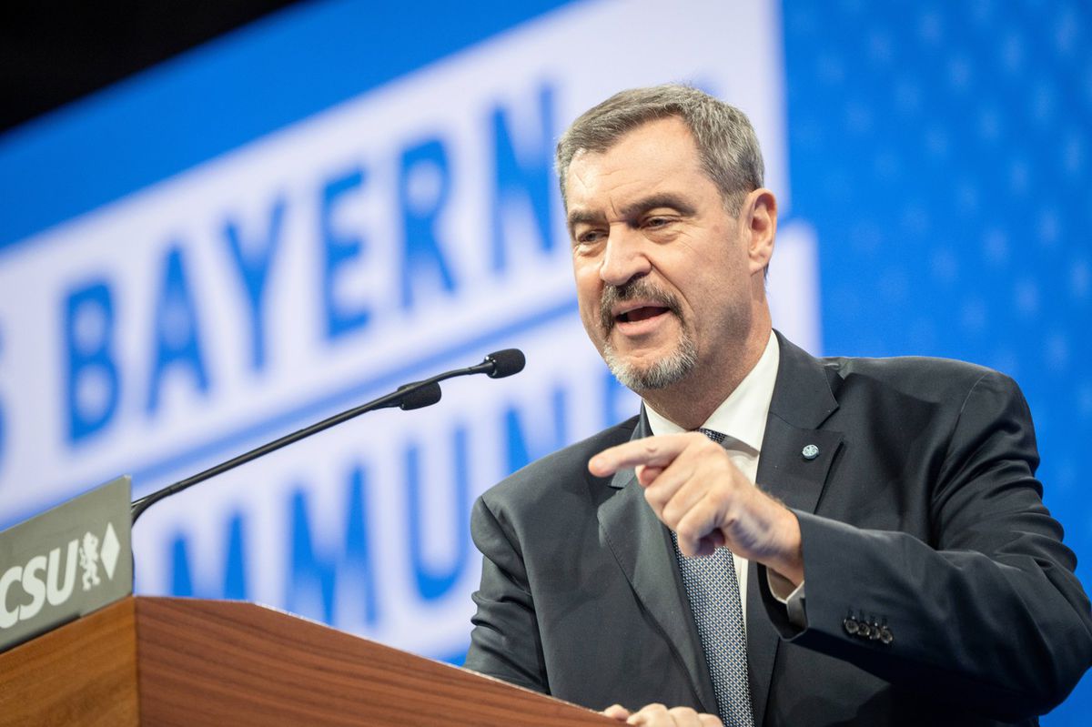 Predseda bavorskej vlády a šéf CSU Markus Söder...