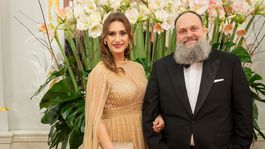 Moderátorka televízie TA3 Lucia Farkasová s manželom. 