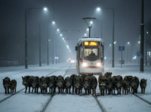 Diviaky ochromili dopravu, skupinka zvierat sa...