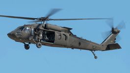 Vrtuľník UH-60 Black Hawk Národnej gardy vo Fort Mc Coy