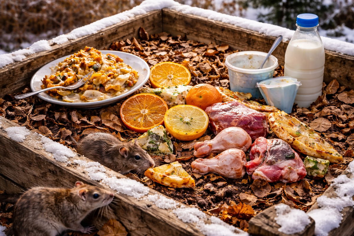 Živočíšne a mastné zvyšky nepatria do...