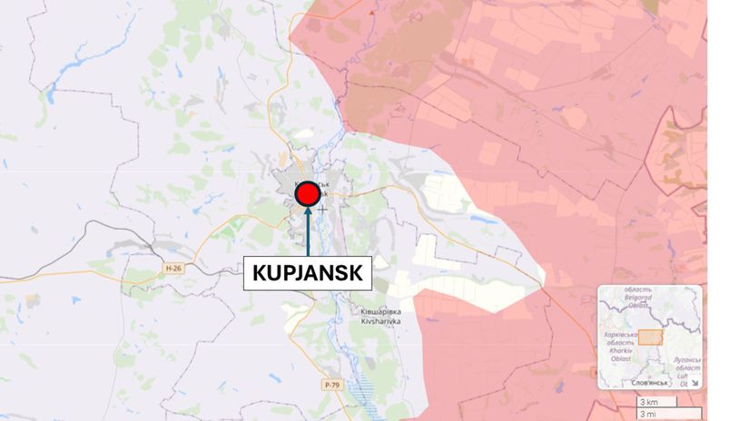 Kupjansk, Ukrajina 19. januára 2026 podľa...
