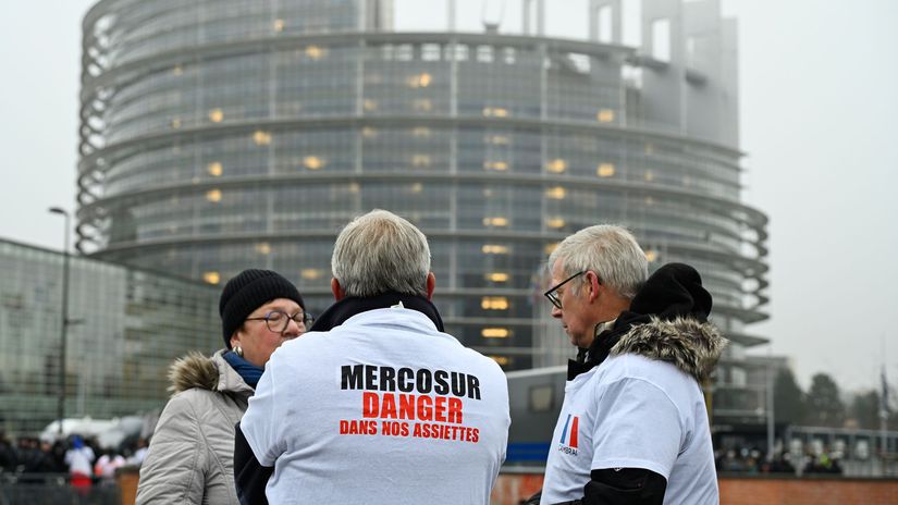 Mercosur, protest farmárov