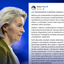 Vážená pani predsedníčka. Fico poslal von der Leyenovej list, zverejnil jeho obsah