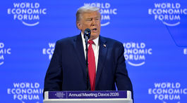 Prezident USA Donald Trump počas prejavu na 56....