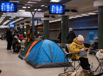 Ukrajina Rusko kyjev zima stan metro