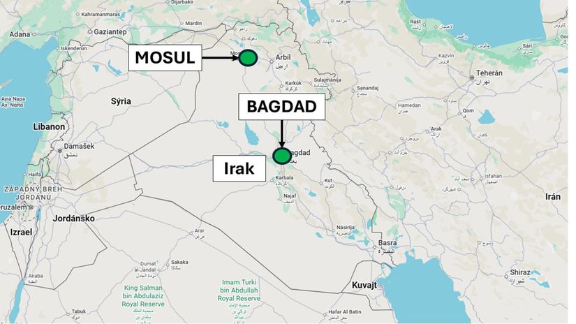 Mosul a Bagdad, Irak