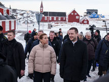 Nuuk, Mette Frederiksenová a grónsky premiér Jens-Frederik Nielsen