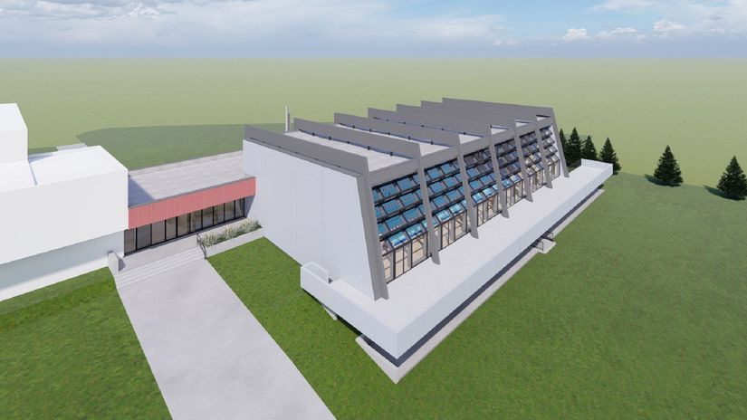 Po dokončení má plaváreň vyzerať takto - mesto...