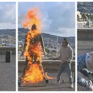 Ronaldo plamene koláž