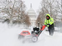 zima, sneh, capitol, Washington
