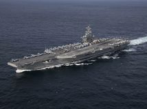 USS Abraham Lincoln v Atlantickom oceáne 30. januára 2019