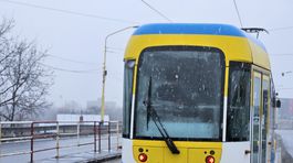 Električková trať na Alejovej v Košiciach...