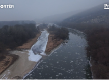 zamrznutá rieka, Morava, mráz, ľad, mReportér