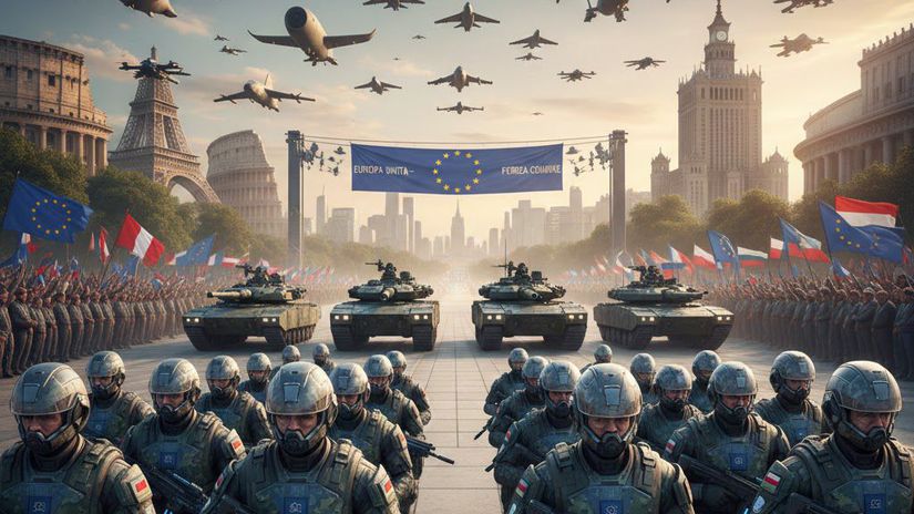 Európska armáda - obrázok vytvorený AI