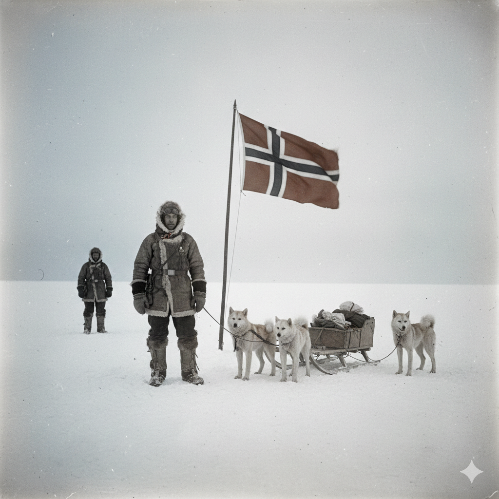 polárnik, južný pól, psy, zima, Antarktída, Nórsko, cestovanie