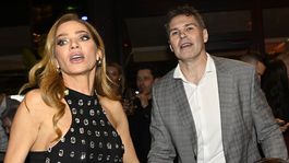 Andrea Verešová a Jaromír Jágr na krste...