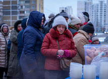 kyjev, zima, jedlo, vojna,