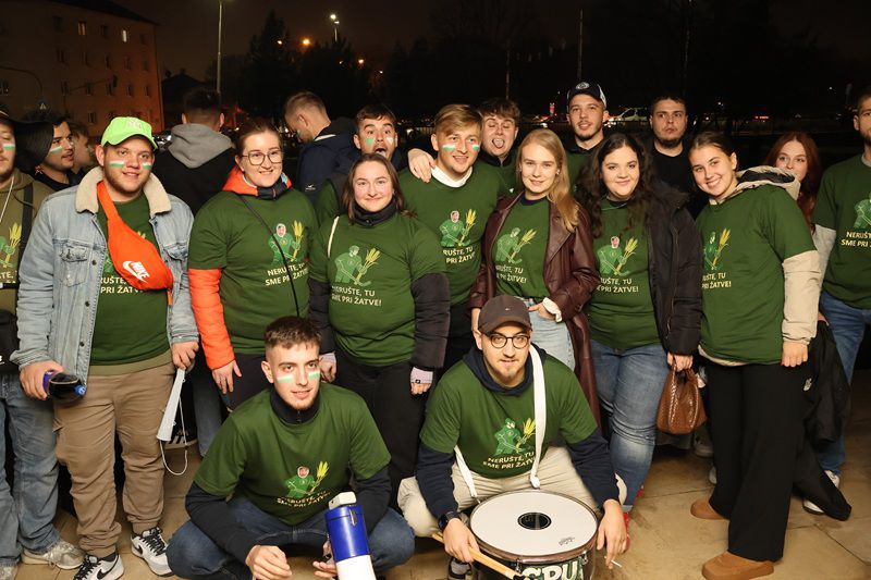 Hokejový zápas medzi SPU a Univerzitou...