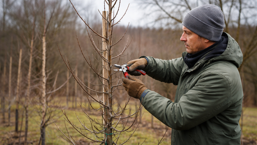 štíhle vreteno, zimný rez, jabloň, NEPOUŽÍVAŤ