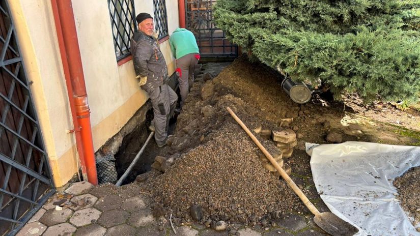 výkopové práce, múzeum, Liptovský Mikuláš