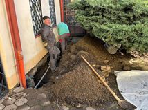 výkopové práce, múzeum, Liptovský Mikuláš