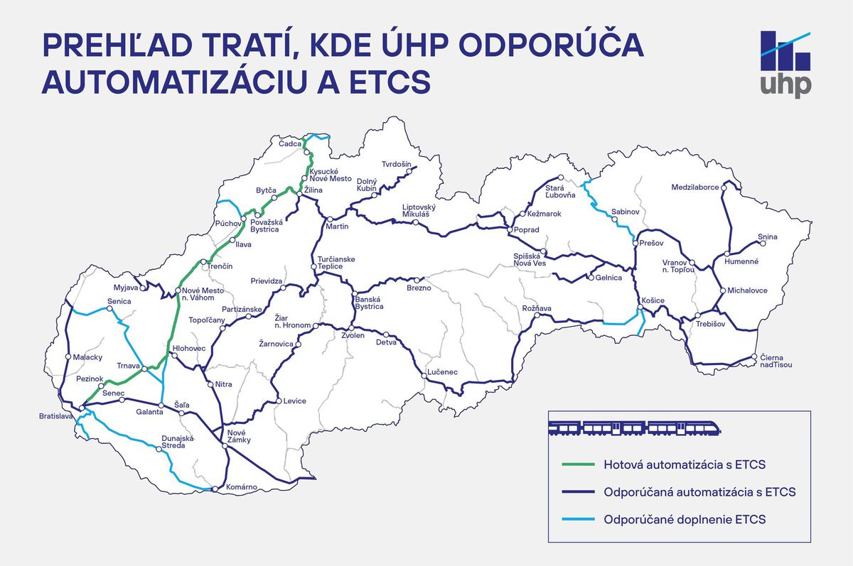 Prehľad vlakových tratí, ktoré by sa mali...