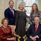 norsko kráľovská rodina kráľ Harald Haakon Mette-Marit