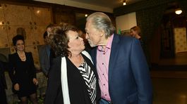 Herečka Jiřina Bohdalová a spevák Karel Gott v roku 2019.