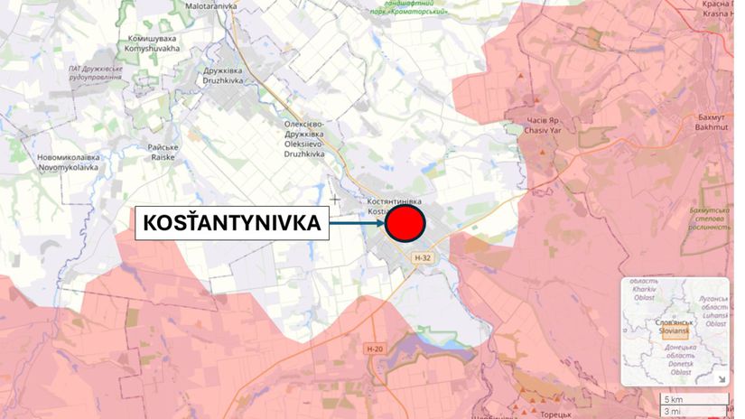 Kosťantynivka, Ukrajina 3. februára 2026 podľa...