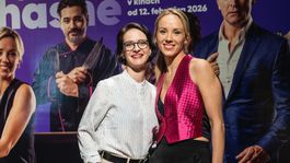 Michaela Doleželová (vľavo) s herečkou Petrou Hřebíčkovou. 