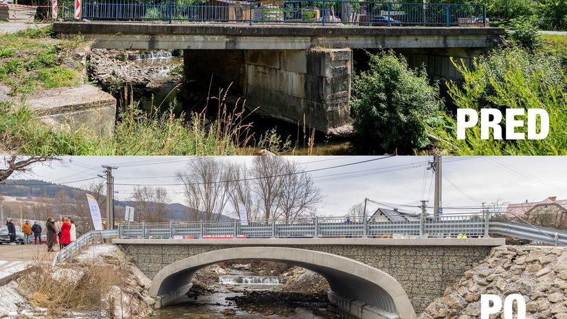 Zmena pred štartom a po dokončení prác je výrazná.