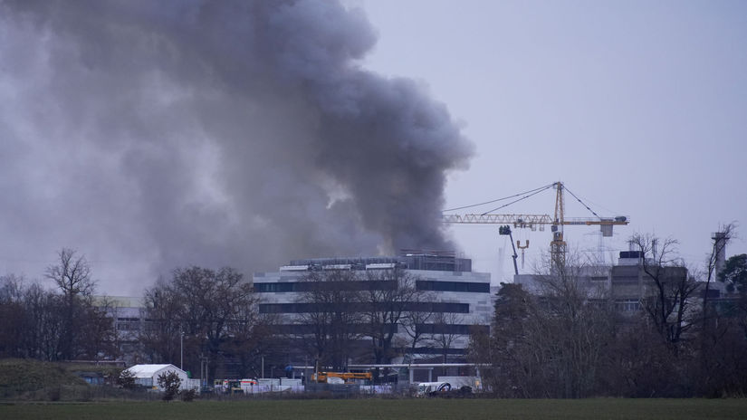 Darmstadt frankfurt požiar výskumné centrum