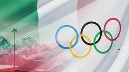 Talianska a olympijská vlajka - obrázok...