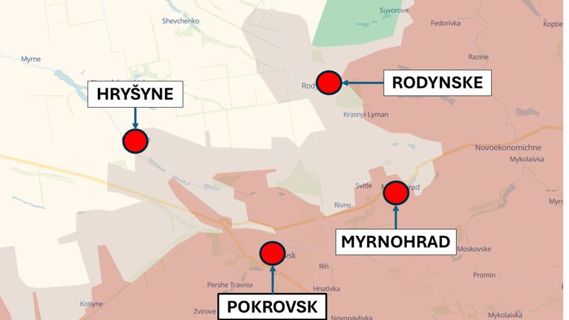 Pokrovsk, Ukrajina 9. februára 2026 podľa...