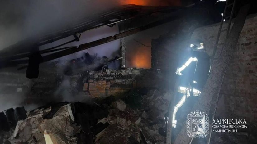 Charkovská oblasť po ruskom útoku 11. februára...