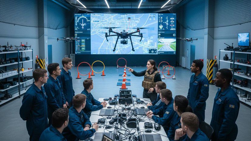 Kurz operátorov dronov - obrázok vytvorený AI